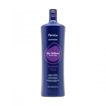 SAMPOANE - Sampon pentru par blond sau decolorat Fanola Wonder No Yellow, 1000 ml